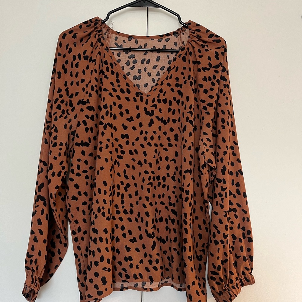 Leopard Print Women's Top